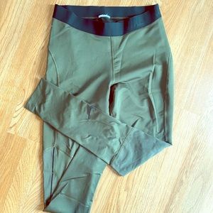Olive DriFit Nike legging mesh panel